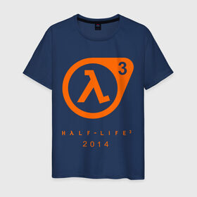 Мужская футболка хлопок с принтом Half - life 3 в Петрозаводске, 100% хлопок | прямой крой, круглый вырез горловины, длина до линии бедер, слегка спущенное плечо. | Тематика изображения на принте: компьютерные игры