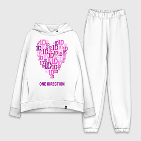 Женский костюм хлопок Oversize с принтом I love one direction в Петрозаводске,  |  | Тематика изображения на принте: 1d | i love one direction | keep calm | music | one direction