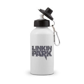 Бутылка спортивная с принтом Linkin Park в Петрозаводске, металл | емкость — 500 мл, в комплекте две пластиковые крышки и карабин для крепления | linkin park | rock | альтернативный метал | альтернативный рок | линкин парк | ню метал | рок | рэпкор | электроник рок