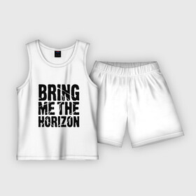 Детская пижама с шортами хлопок с принтом Bring me the horizon в Петрозаводске,  |  | bmth | bring me the horizon | hardcore | kubana 2014 | rock | дэткор | музыка | рок | рок группы