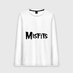 Мужской лонгслив хлопок с принтом Misfits logo в Петрозаводске, 100% хлопок |  | Тематика изображения на принте: misfits