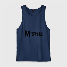 Мужская майка хлопок с принтом Misfits logo в Петрозаводске, 100% хлопок |  | misfits