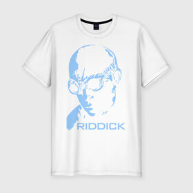 Мужская футболка премиум с принтом Риддик в Петрозаводске, 92% хлопок, 8% лайкра | приталенный силуэт, круглый вырез ворота, длина до линии бедра, короткий рукав | Тематика изображения на принте: 