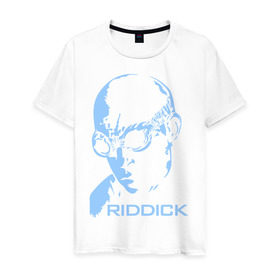 Мужская футболка хлопок с принтом Риддик в Петрозаводске, 100% хлопок | прямой крой, круглый вырез горловины, длина до линии бедер, слегка спущенное плечо. | 
