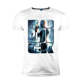 Мужская футболка премиум с принтом Riddick в Петрозаводске, 92% хлопок, 8% лайкра | приталенный силуэт, круглый вырез ворота, длина до линии бедра, короткий рукав | кино | риддик