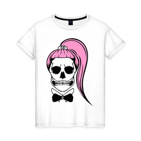 Женская футболка хлопок с принтом Леди Гага в Петрозаводске, 100% хлопок | прямой крой, круглый вырез горловины, длина до линии бедер, слегка спущенное плечо | 
