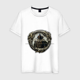 Мужская футболка хлопок с принтом The Elder Scrolls Online (3) в Петрозаводске, 100% хлопок | прямой крой, круглый вырез горловины, длина до линии бедер, слегка спущенное плечо. | 
