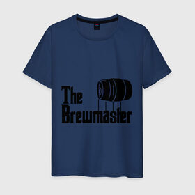 Мужская футболка хлопок с принтом The brewmaster (пивовар) в Петрозаводске, 100% хлопок | прямой крой, круглый вырез горловины, длина до линии бедер, слегка спущенное плечо. | крестный отец | парордия | прикол