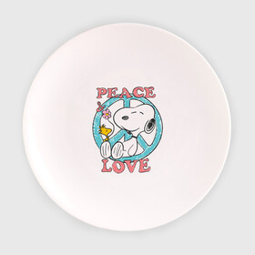 Тарелка с принтом Мир и любовь в Петрозаводске, фарфор | диаметр - 210 мм
диаметр для нанесения принта - 120 мм | snoopy | мир и любовь | мультфильм | снупи | собака