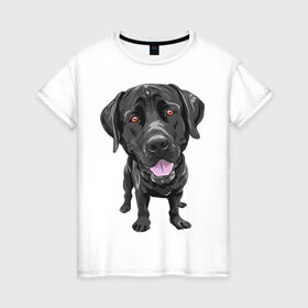 Женская футболка хлопок с принтом Обожаю собак в Петрозаводске, 100% хлопок | прямой крой, круглый вырез горловины, длина до линии бедер, слегка спущенное плечо | люблю собак | обожаю собак | пес | песик | псина | собака | собачка