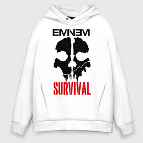 Мужское худи Oversize хлопок с принтом Eminem - Survival в Петрозаводске, френч-терри — 70% хлопок, 30% полиэстер. Мягкий теплый начес внутри —100% хлопок | боковые карманы, эластичные манжеты и нижняя кромка, капюшон на магнитной кнопке | eminem   survival | gangsta | gansta | hip | hip hop | hop | media | rap | survival выживание | еп | рэп | рэпчина | хип | хип хоп | хоп | эминем
