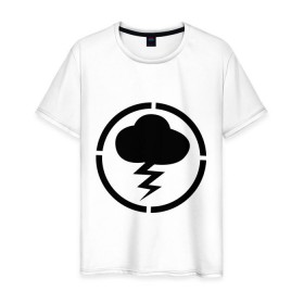Мужская футболка хлопок с принтом Знак Misfits в Петрозаводске, 100% хлопок | прямой крой, круглый вырез горловины, длина до линии бедер, слегка спущенное плечо. | знак misfits | отбросы | сериал отбросы