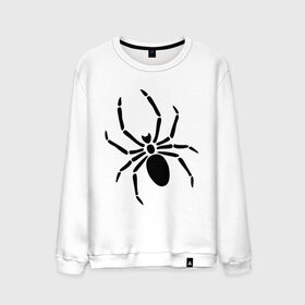 Мужской свитшот хлопок с принтом Страшный паук в Петрозаводске, 100% хлопок |  | насекомые | паук | паук на спине | страшный паук | тарантул