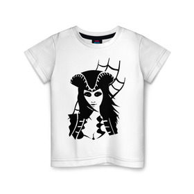Детская футболка хлопок с принтом Пиратка в Петрозаводске, 100% хлопок | круглый вырез горловины, полуприлегающий силуэт, длина до линии бедер | девушка | караванная пиратка | пиратка | разбойница