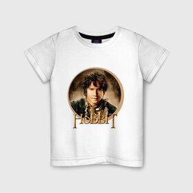 Детская футболка хлопок с принтом Бильбо Бэгинс в Петрозаводске, 100% хлопок | круглый вырез горловины, полуприлегающий силуэт, длина до линии бедер | hobbit | бильбо | бильбо бэгинс | хоббит