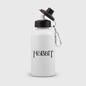 Бутылка спортивная с принтом The Hobbit logo в Петрозаводске, металл | емкость — 500 мл, в комплекте две пластиковые крышки и карабин для крепления | the hobbit | the hobbit: the desolation of smaug | джон толкин | толкин | хоббит | хоббит 2013 | хоббит пустошь смауга
