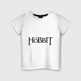 Детская футболка хлопок с принтом The Hobbit logo в Петрозаводске, 100% хлопок | круглый вырез горловины, полуприлегающий силуэт, длина до линии бедер | the hobbit | the hobbit: the desolation of smaug | джон толкин | толкин | хоббит | хоббит 2013 | хоббит пустошь смауга