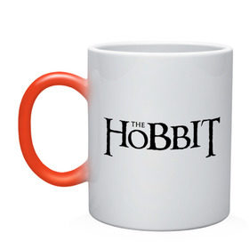 Кружка хамелеон с принтом The Hobbit logo в Петрозаводске, керамика | меняет цвет при нагревании, емкость 330 мл | the hobbit | the hobbit: the desolation of smaug | джон толкин | толкин | хоббит | хоббит 2013 | хоббит пустошь смауга