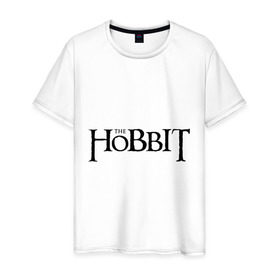 Мужская футболка хлопок с принтом The Hobbit logo в Петрозаводске, 100% хлопок | прямой крой, круглый вырез горловины, длина до линии бедер, слегка спущенное плечо. | the hobbit | the hobbit: the desolation of smaug | джон толкин | толкин | хоббит | хоббит 2013 | хоббит пустошь смауга
