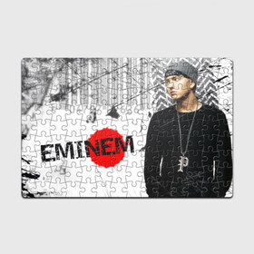 Пазл магнитный 126 элементов с принтом Eminem в Петрозаводске, полимерный материал с магнитным слоем | 126 деталей, размер изделия —  180*270 мм | Тематика изображения на принте: 