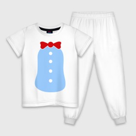 Детская пижама хлопок с принтом Костюм Пингвина в Петрозаводске, 100% хлопок |  брюки и футболка прямого кроя, без карманов, на брюках мягкая резинка на поясе и по низу штанин
 | костюм | костюм пингвина | праздник