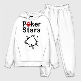 Мужской костюм хлопок OVERSIZE с принтом Poker Stars в Петрозаводске,  |  | Тематика изображения на принте: pokerstars
