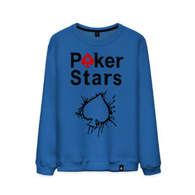 Мужской свитшот хлопок с принтом Poker Stars в Петрозаводске, 100% хлопок |  | pokerstars