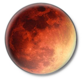 Значок с принтом Планета Марс в Петрозаводске,  металл | круглая форма, металлическая застежка в виде булавки | Тематика изображения на принте: космос | марс | планета марс | планеты | текстуры