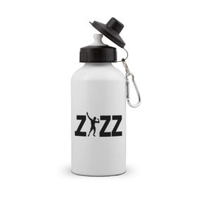 Бутылка спортивная с принтом Zyzz в Петрозаводске, металл | емкость — 500 мл, в комплекте две пластиковые крышки и карабин для крепления | Тематика изображения на принте: zyzz | силовой спорт | спорт