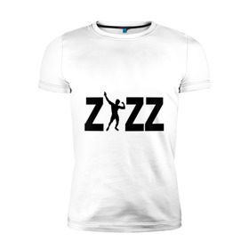 Мужская футболка премиум с принтом Zyzz в Петрозаводске, 92% хлопок, 8% лайкра | приталенный силуэт, круглый вырез ворота, длина до линии бедра, короткий рукав | Тематика изображения на принте: zyzz | силовой спорт | спорт