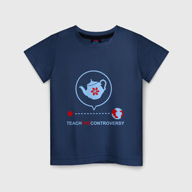 Детская футболка хлопок с принтом Чайник рассела в Петрозаводске, 100% хлопок | круглый вырез горловины, полуприлегающий силуэт, длина до линии бедер | чайник рассела