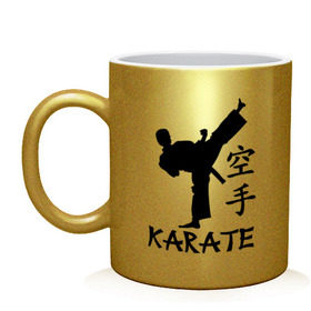 Кружка с принтом Karate (Карате) в Петрозаводске, керамика | объем — 330 мл, диаметр — 80 мм. Принт наносится на бока кружки, можно сделать два разных изображения | karate | единоборства | карате | спорт