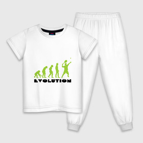 Детская пижама хлопок с принтом Tennis Evolution в Петрозаводске, 100% хлопок |  брюки и футболка прямого кроя, без карманов, на брюках мягкая резинка на поясе и по низу штанин
 | tennis evolution | мяч | спорт | теннис | эволюция