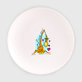 Тарелка 3D с принтом Love you в Петрозаводске, фарфор | диаметр - 210 мм
диаметр для нанесения принта - 120 мм | love you | жираф | жирафик | люблю тебя | роза | сердечки | сердце
