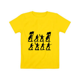 Детская футболка хлопок с принтом Солдатики в Петрозаводске, 100% хлопок | круглый вырез горловины, полуприлегающий силуэт, длина до линии бедер | армия | война | войско | победа | солдатики | солдаты | флаги