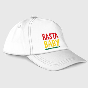 Бейсболка с принтом Rasta baby в Петрозаводске, 100% хлопок | классический козырек, металлическая застежка-регулятор размера | rasta baby | музыка | ребенок