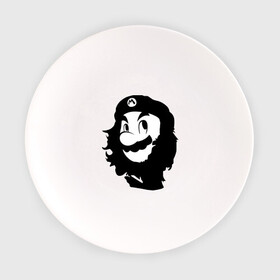 Тарелка с принтом Che Mario в Петрозаводске, фарфор | диаметр - 210 мм
диаметр для нанесения принта - 120 мм | nintendo | марио | нинтендо | че гевара