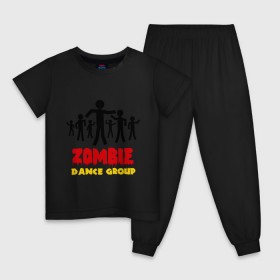 Детская пижама хлопок с принтом Zombie dance group в Петрозаводске, 100% хлопок |  брюки и футболка прямого кроя, без карманов, на брюках мягкая резинка на поясе и по низу штанин
 | dj | rnb | zombie dance group | зомби танцевальная группа | клубные | мертвецы | танцы