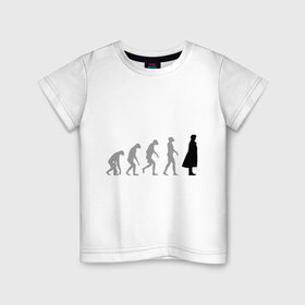 Детская футболка хлопок с принтом Sherlock evolution в Петрозаводске, 100% хлопок | круглый вырез горловины, полуприлегающий силуэт, длина до линии бедер | sherlock evolution | кино | мультфильмы и тв 
 шерлок холмс | сыщик | холмс