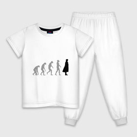Детская пижама хлопок с принтом Sherlock evolution в Петрозаводске, 100% хлопок |  брюки и футболка прямого кроя, без карманов, на брюках мягкая резинка на поясе и по низу штанин
 | sherlock evolution | кино | мультфильмы и тв 
 шерлок холмс | сыщик | холмс
