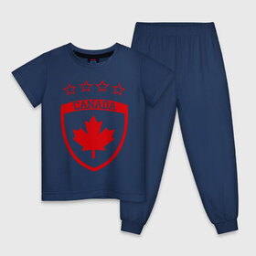 Детская пижама хлопок с принтом Канада в Петрозаводске, 100% хлопок |  брюки и футболка прямого кроя, без карманов, на брюках мягкая резинка на поясе и по низу штанин
 | канада | спорт | хоккеист | хоккей | шайба