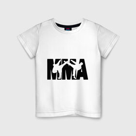 Детская футболка хлопок с принтом Mixed martial arts в Петрозаводске, 100% хлопок | круглый вырез горловины, полуприлегающий силуэт, длина до линии бедер | mixed martial arts | единоборства | спорт