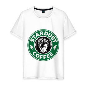 Мужская футболка хлопок с принтом Stardust coffee в Петрозаводске, 100% хлопок | прямой крой, круглый вырез горловины, длина до линии бедер, слегка спущенное плечо. | stardust coffee | зерна | кофе | напиток | популярные | прикольные картинки