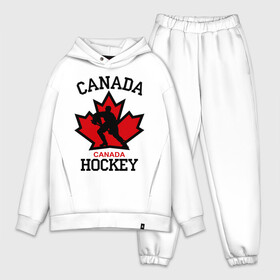 Мужской костюм хлопок OVERSIZE с принтом Канада хоккей (Canada Hockey) в Петрозаводске,  |  | canada hockey | канада хоккей | лед | спорт | хоккей | шайба