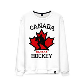 Мужской свитшот хлопок с принтом Канада хоккей (Canada Hockey) в Петрозаводске, 100% хлопок |  | canada hockey | канада хоккей | лед | спорт | хоккей | шайба
