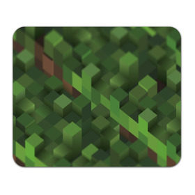 Коврик прямоугольный с принтом Minecraft трава в Петрозаводске, натуральный каучук | размер 230 х 185 мм; запечатка лицевой стороны | minecraft | игры