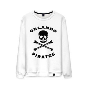 Мужской свитшот хлопок с принтом Orlando pirates Орландо Пираты в Петрозаводске, 100% хлопок |  | orlando pirates | кости | орландо пираты | спорт | футбол | череп