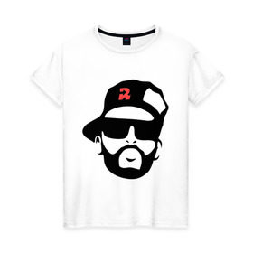 Женская футболка хлопок с принтом L`one Swag Rap в Петрозаводске, 100% хлопок | прямой крой, круглый вырез горловины, длина до линии бедер, слегка спущенное плечо | lone swag rap | rap | кепка | музыка | реп | русский рэп