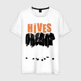 Мужская футболка хлопок с принтом The Hives (пиджаки) в Петрозаводске, 100% хлопок | прямой крой, круглый вырез горловины, длина до линии бедер, слегка спущенное плечо. | kubana 2014 | the hives | альтернатива | кубана 2014 | музыка | рок | с группами | фестиваль