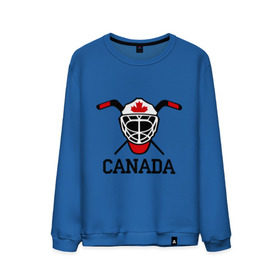 Мужской свитшот хлопок с принтом Canada (Канадский хоккей) в Петрозаводске, 100% хлопок |  | canada | канадский | клюшка | спорт | хоккей | шайба